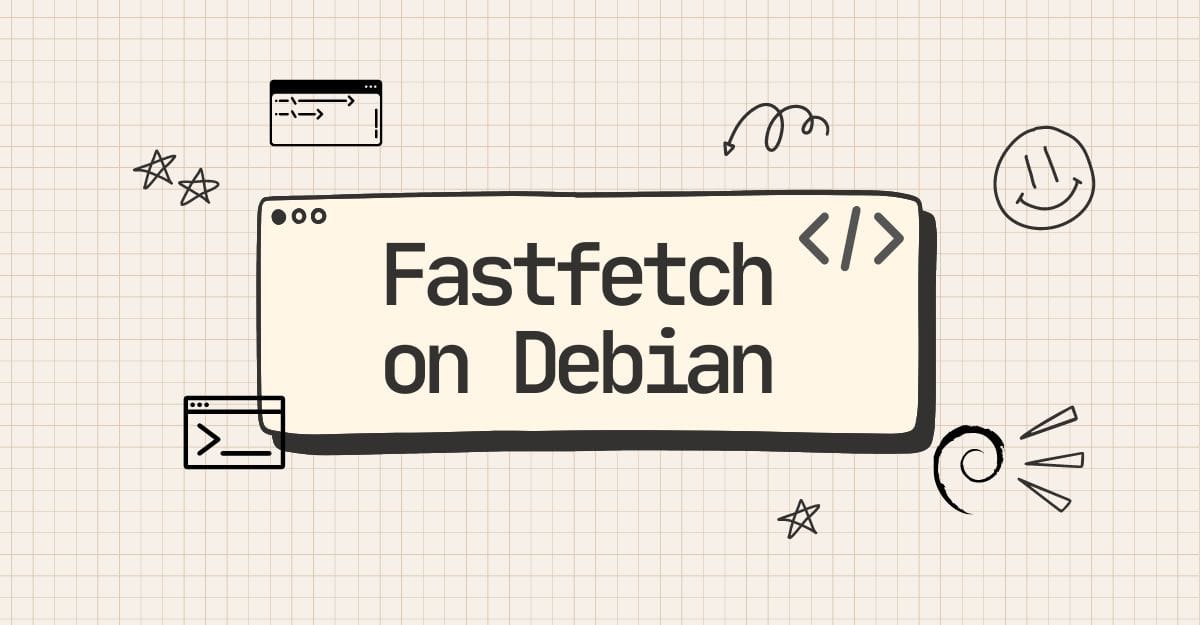 fastfetch on debian (thumbnail)