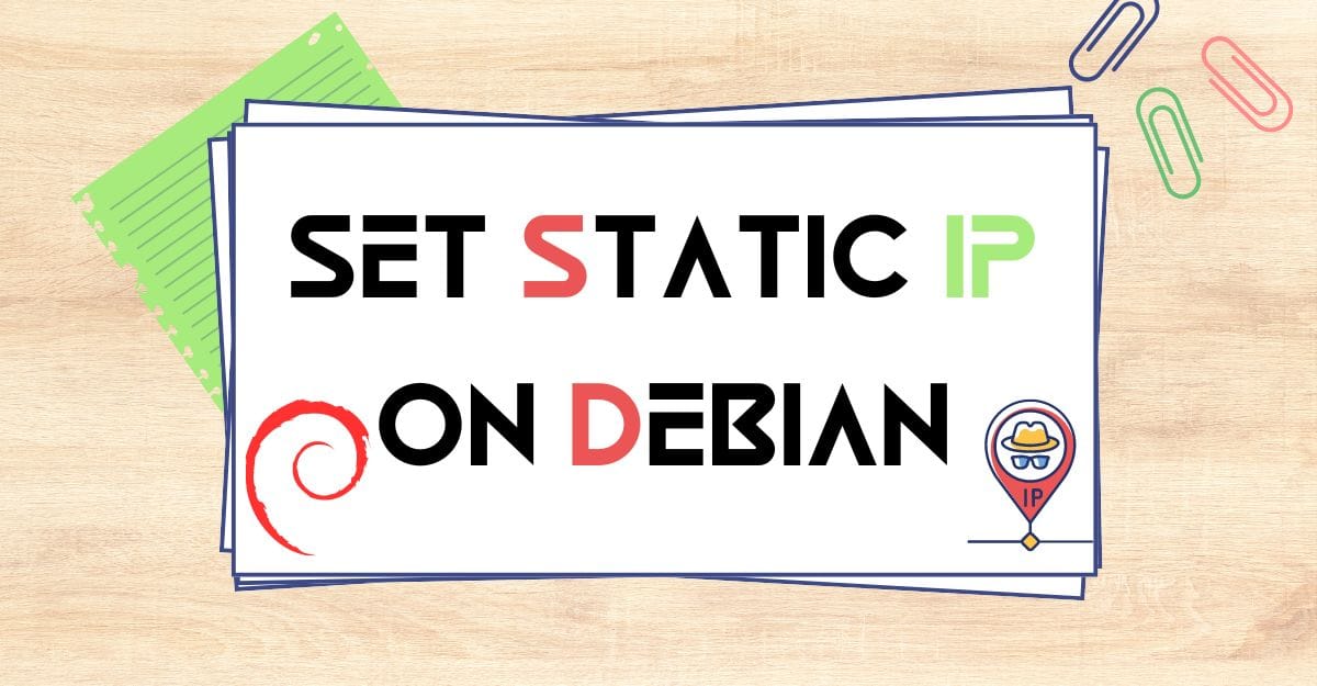 set static ip address on debian-thumbnail