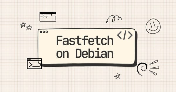 fastfetch on debian (thumbnail)