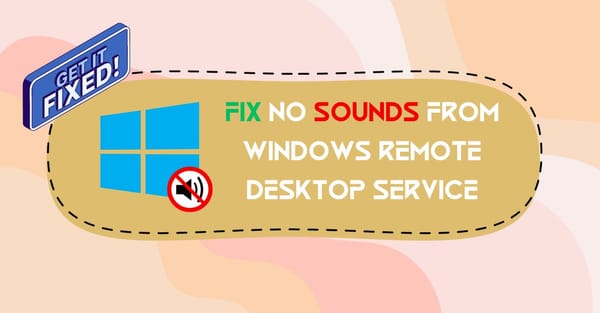 fix: no sound issue in windows remote server