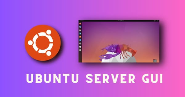 Ubuntu server gui install